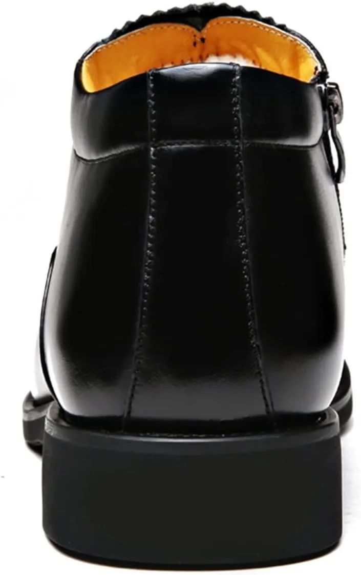 Formal Shoes For Men Man Leather Snow Boots Soft Leather Shoes Wool Boots Man