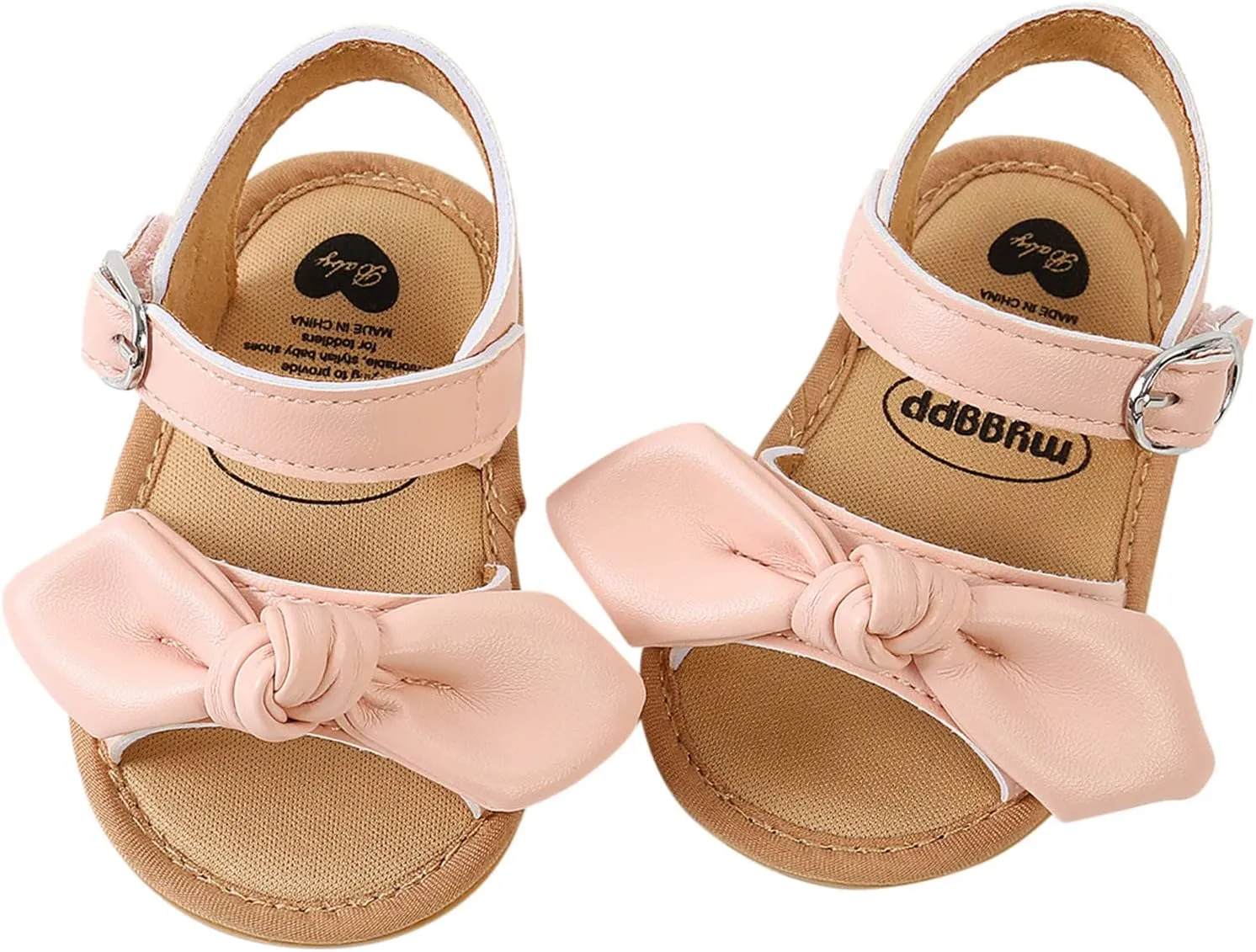 Girl Sandals Size 13 Bowknot Prewalker Walkers 0-18M First Kids Sandals Barefoot Non-Slip Bots Flip Flops