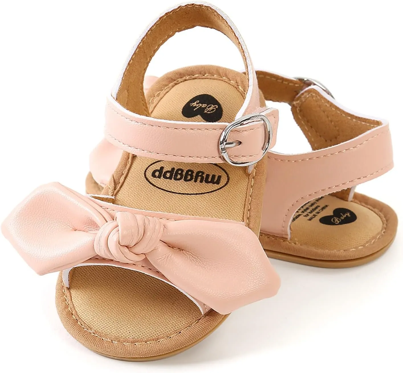 Girl Sandals Size 13 Bowknot Prewalker Walkers 0-18M First Kids Sandals Barefoot Non-Slip Bots Flip Flops