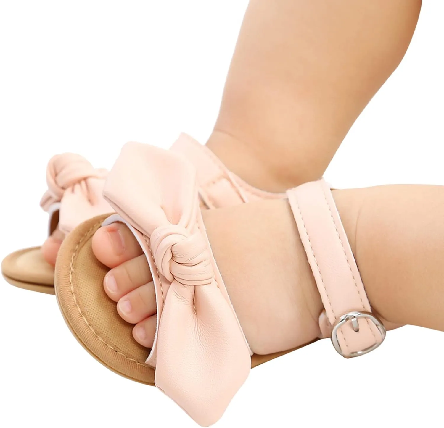 Girl Sandals Size 13 Bowknot Prewalker Walkers 0-18M First Kids Sandals Barefoot Non-Slip Bots Flip Flops