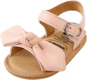 Girl Sandals Size 13 Bowknot Prewalker Walkers 0-18M First Kids Sandals Barefoot Non-Slip Bots Flip Flops