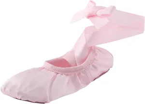 Girls Canvas Ballet Shoes Ballet Slippers with Ribbon Kids Toddler Dance Shoes Girls Ballerina Pointe Shoes