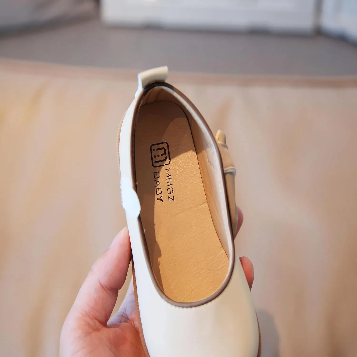 Girl's Mary Jane Rhinestone Buckle Ballerina Flats Anti Skid Sole First Walker Princess Crib Shoes Loafers Moccasins