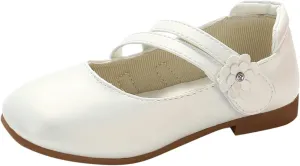 Girl's Mary Jane Rhinestone Buckle Ballerina Flats Moccasins Rubber Sole Mary Jane Crib Shoes Bow Fringe Moccasins
