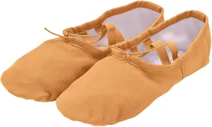 Girl's Performance Dance Shoe Canvas Ballet Shoes for Girls Soft Lightweight with Elastic Laces for Gymnastics