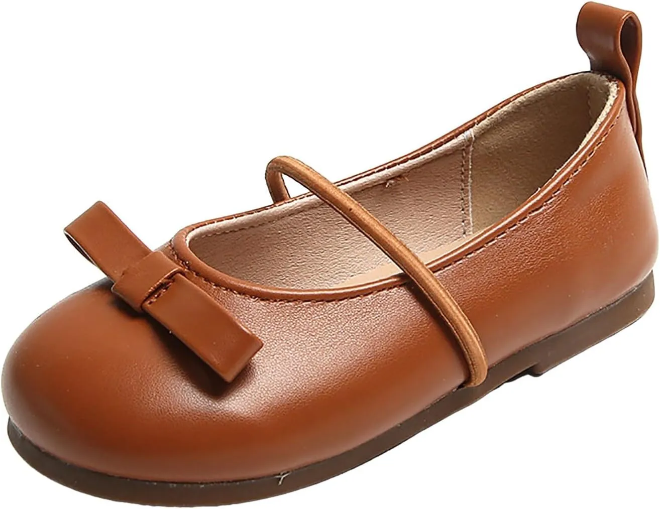 Girls School Shoes Comfortable Mary Jane Soft Sole Flat Bowknot Non Slip Dress Ballet Shoes for Little Girls