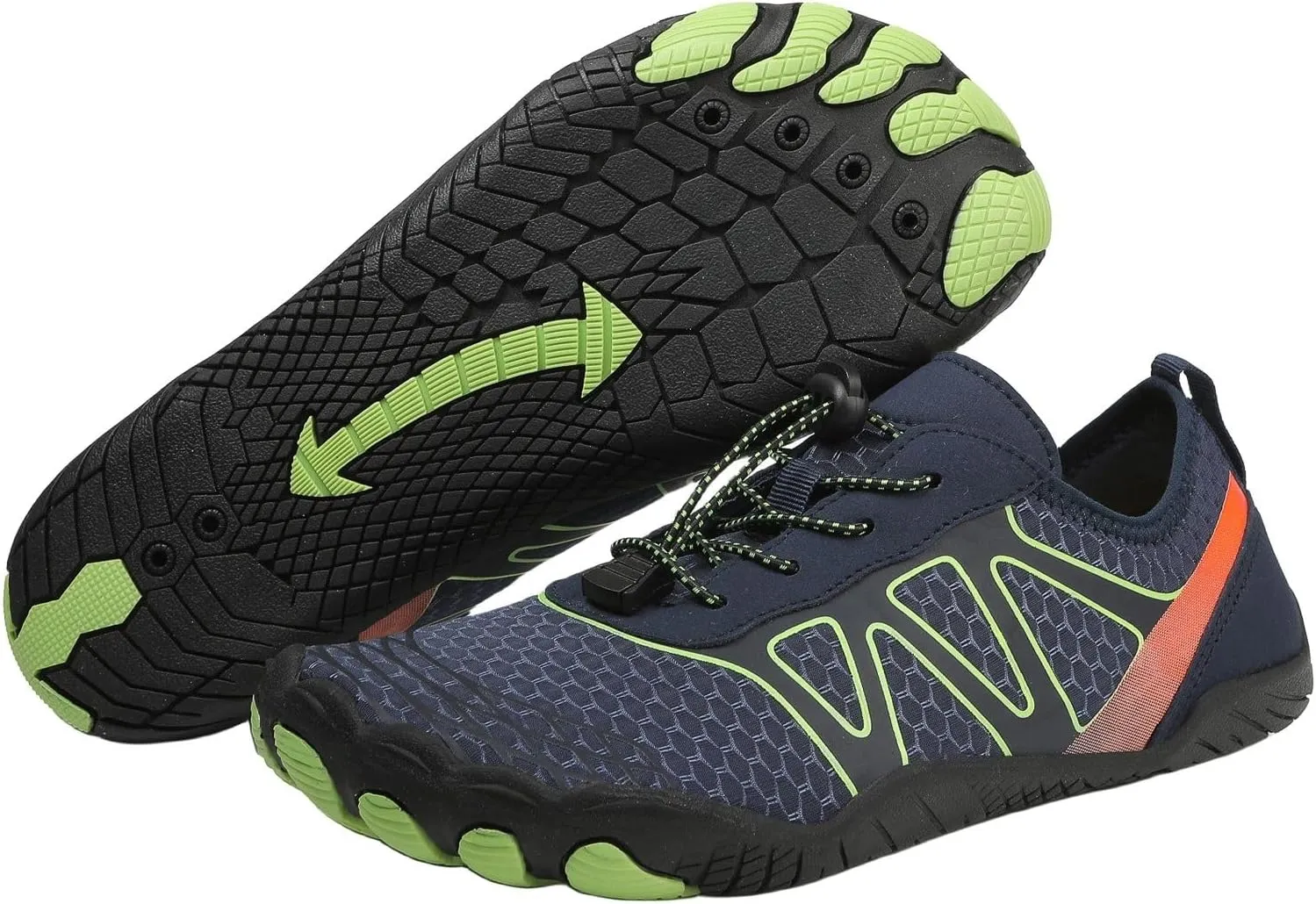 Grounded Footwear for Women Comfortable Lightweight Non-Slip Barefoot Shoes Breathable Barefoot Water Hiking Shoes Wide Toe Box Pro Beach Swim Athletic Sports Shoe Hike Shoe