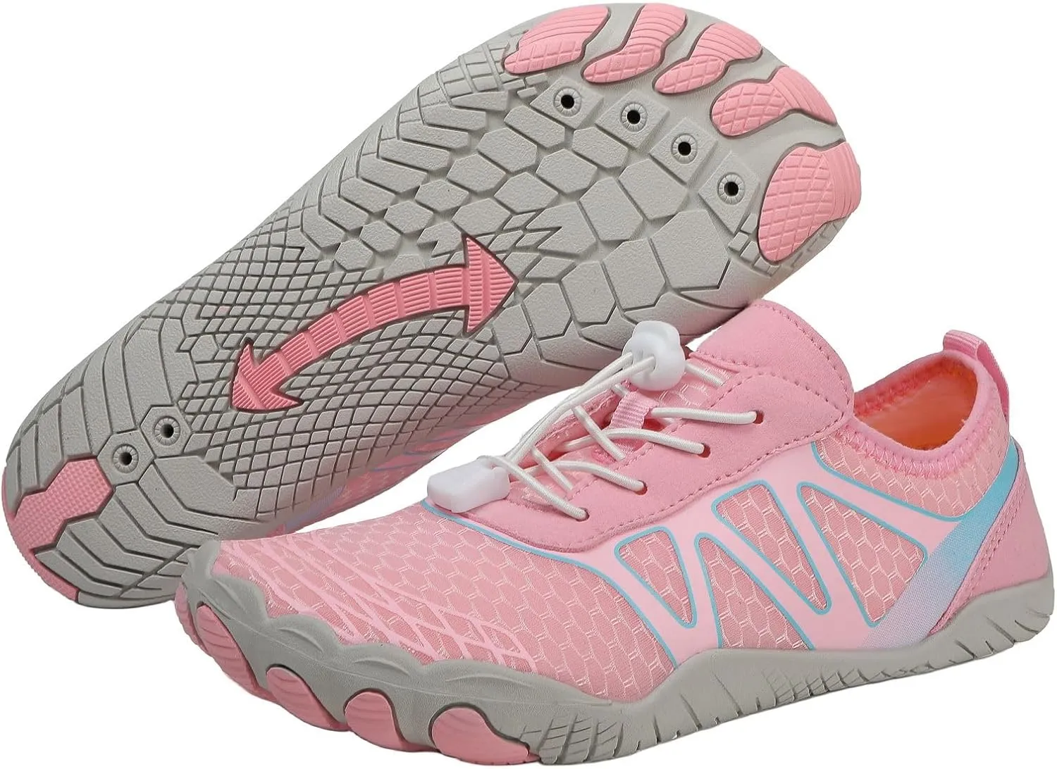 Grounded Footwear for Women Comfortable Lightweight Non-Slip Barefoot Shoes Breathable Barefoot Water Hiking Shoes Wide Toe Box Pro Beach Swim Athletic Sports Shoe Hike Shoe