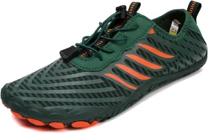 Hiking Barefoot Shoes for Women Men Non-Slip&Wide Toe Box Grounded Footwear,Breathable Waterproof Beach Walking Shoes,Lightweight Adjustable Trail Running Footwear Neuropathy Sneakers Comfort Wear