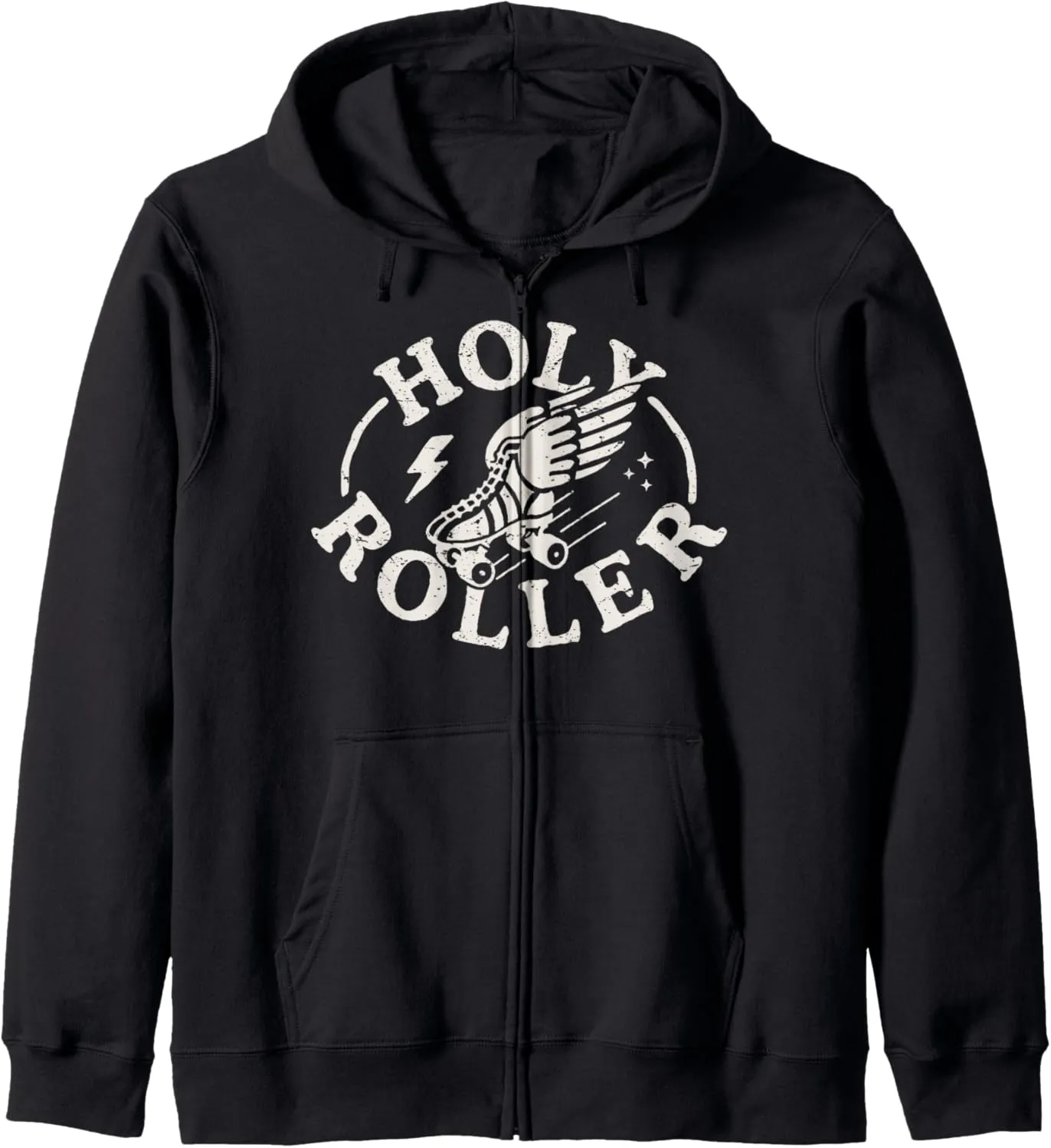 Holy Roller Skating Skater Skate Shoes Retro Vintage 70s/80s Zip Hoodie