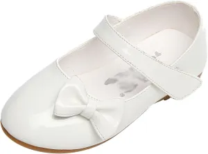 IWIHMIV Toddler Mary Jane Dress Shoes Casual Leather Ballet Flat for Girl Party School Shoes for Little Girls