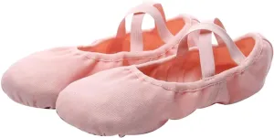 KESYOO Ballet Dance Shoes Canvas Ballet Shoes Ladies Flat Dress Shoes Dance Shoe Flats for Toddler Girls Soft Sole Shoes Ballet Slipper Exercise Shoes Girl Child Foldable