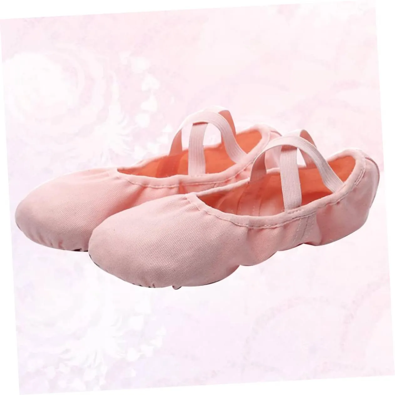 KESYOO Ballet Dance Shoes Canvas Ballet Shoes Ladies Flat Dress Shoes Dance Shoe Flats for Toddler Girls Soft Sole Shoes Ballet Slipper Exercise Shoes Girl Child Foldable