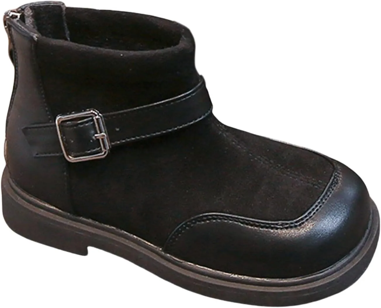 Kids Girls Winter Ankle Flat Snow Boot Warm Furry Snowproof Solid Color Rubber Casual Shoes Kids Snow Boots Size Boys