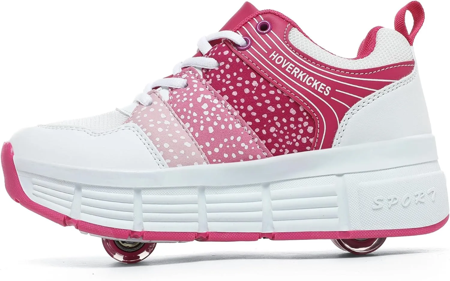 Kids Roller Skate Shoes with Wheels Roller Sneakers for Boys Girls Kids Deformation Wheeled Shoes ﻿