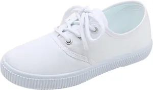 Kids Sneakers Athletic Sport Shoes Light Weight Slip on Slip on Sneakers Loafers Shoes White Casual Fashion Shoes