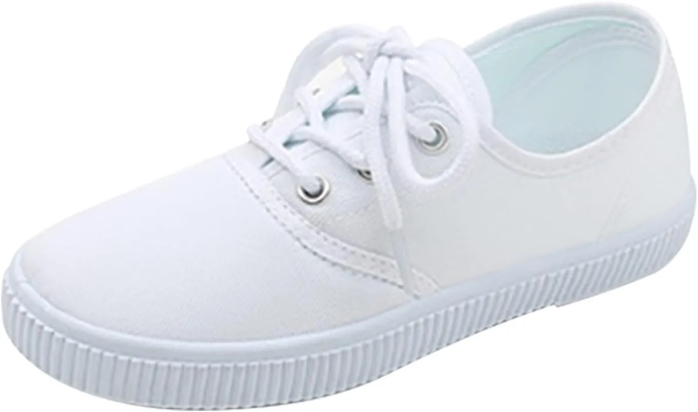 Kids Sneakers Athletic Sport Shoes Light Weight Slip on Slip on Sneakers Loafers Shoes White Casual Fashion Shoes