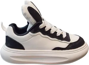 Kids Sneakers for Boys Girls Toddler Bunny Ear Canvas High Top Color Blocked Ripple Walking Causal Shoes