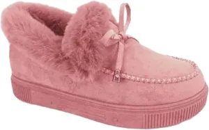 Lausiuoe Boots For Women Ankle Booties Warm Snow Boots Winter Shoes Fur Lined Slip On Casual Fashion Trendy Loafers Shoes