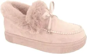 Lausiuoe Boots For Women Ankle Booties Warm Snow Boots Winter Shoes Fur Lined Slip On Casual Fashion Trendy Loafers Shoes