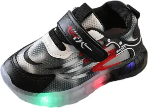 Light Up Shoes for Boys Girls Toddler Led Walking Shoes Kids Non Slip LED Mesh Breathable Outdoor Casual Shoes