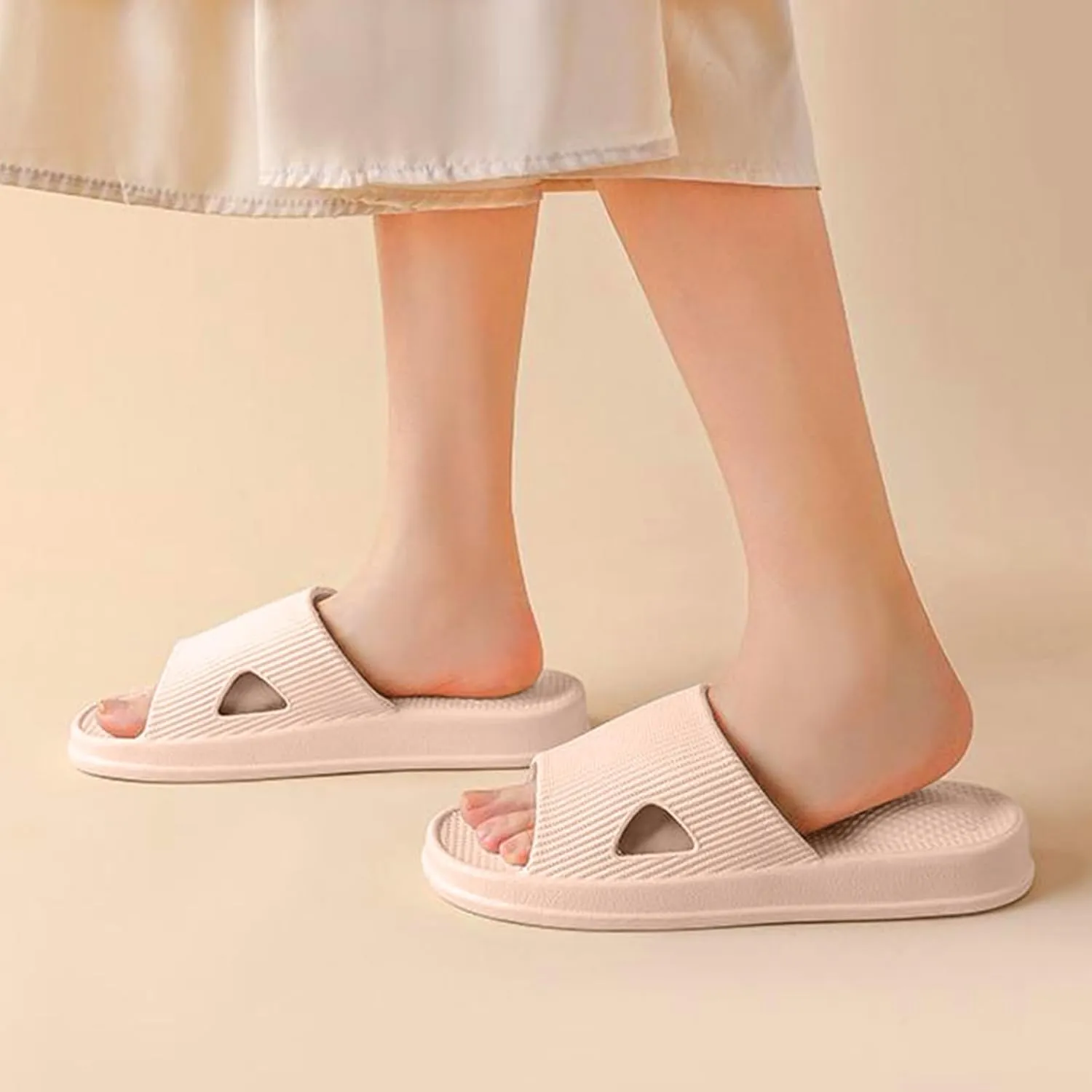 Lightweight Slides Sandal for Women Bathroom House and Pool Sandals Beach Sandals Shower Shoes for Women
