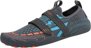 Men's Beach Sports Shoes Comfortable Non Slip Wading Shoes Summer Swim Water Shoe for Boating Diving Fishing