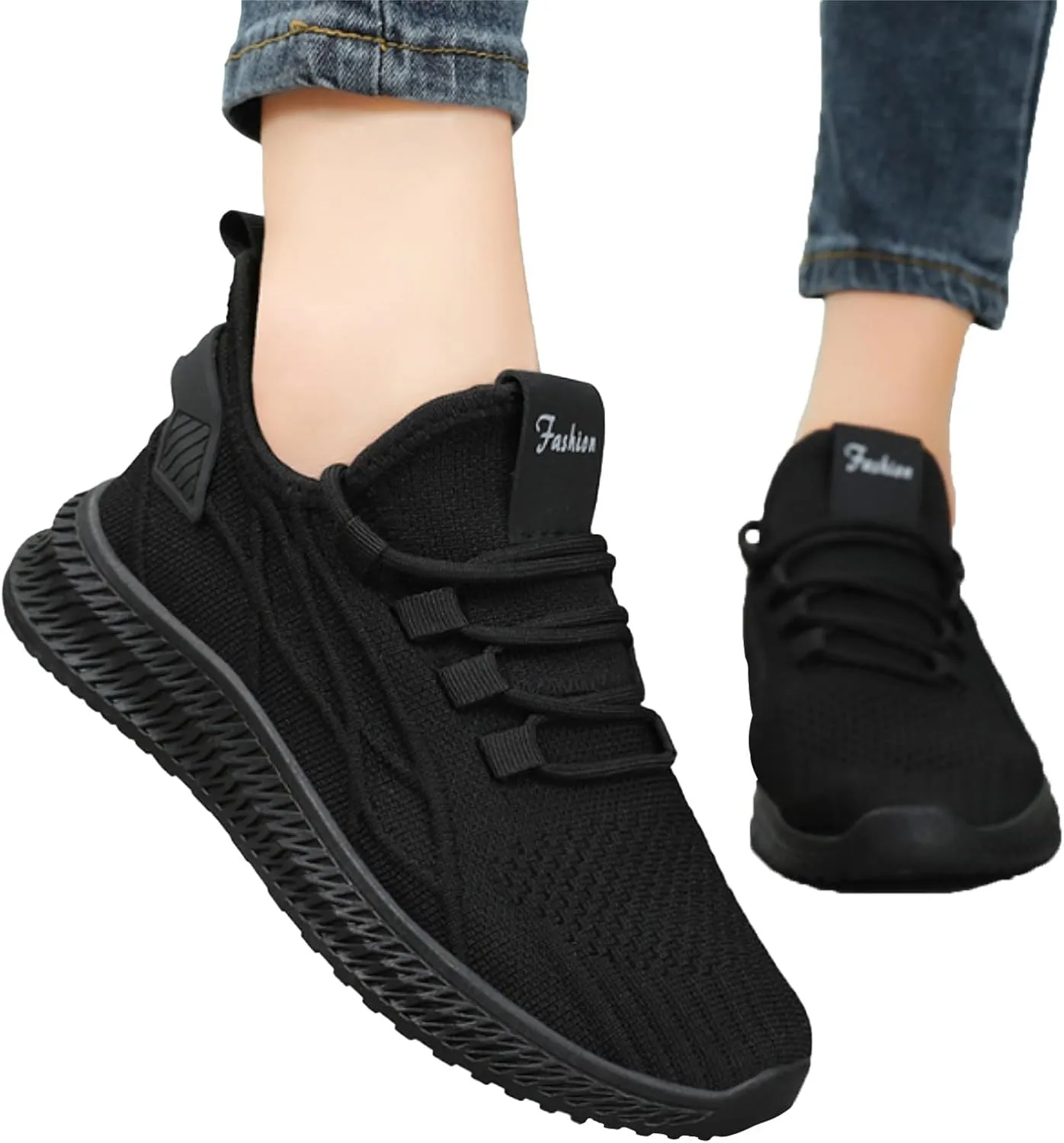 Mens Dress Shoes Casual Oxfords Shoes Knit Lightweight Womens Running Shoes Walking Casual Shoes Trendy Men Shoes Sneakers Black Tennis Shoe Loafers Shoe