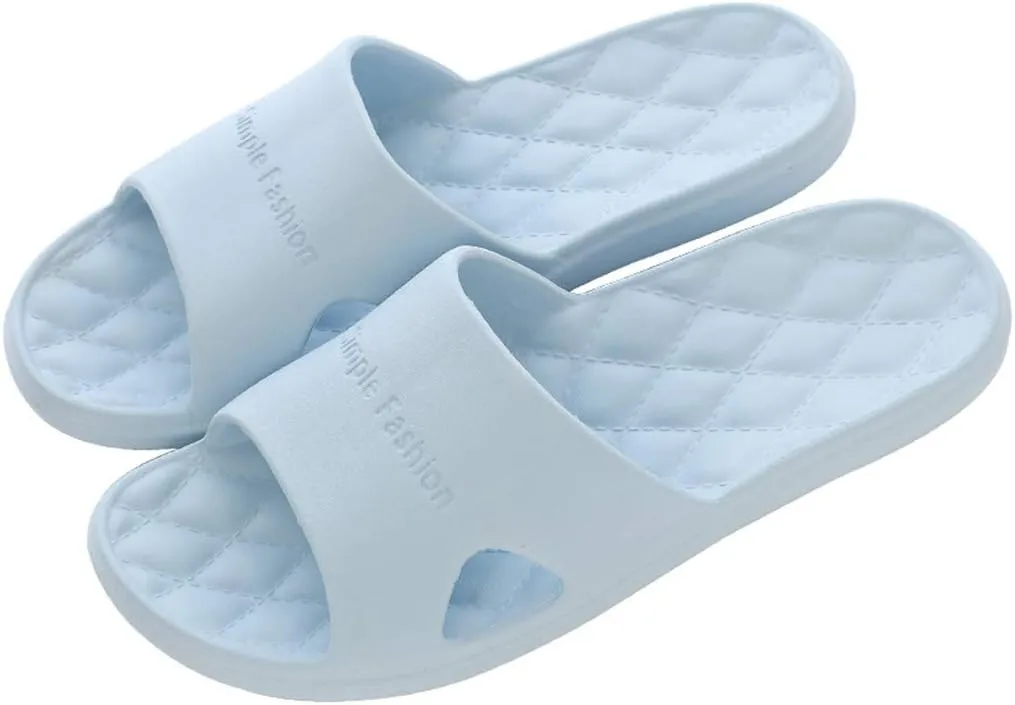 Mens Shower Shoes Slides for Women Bathroom Slippers Men Womens Slides Travel Pool Living Room Slippers