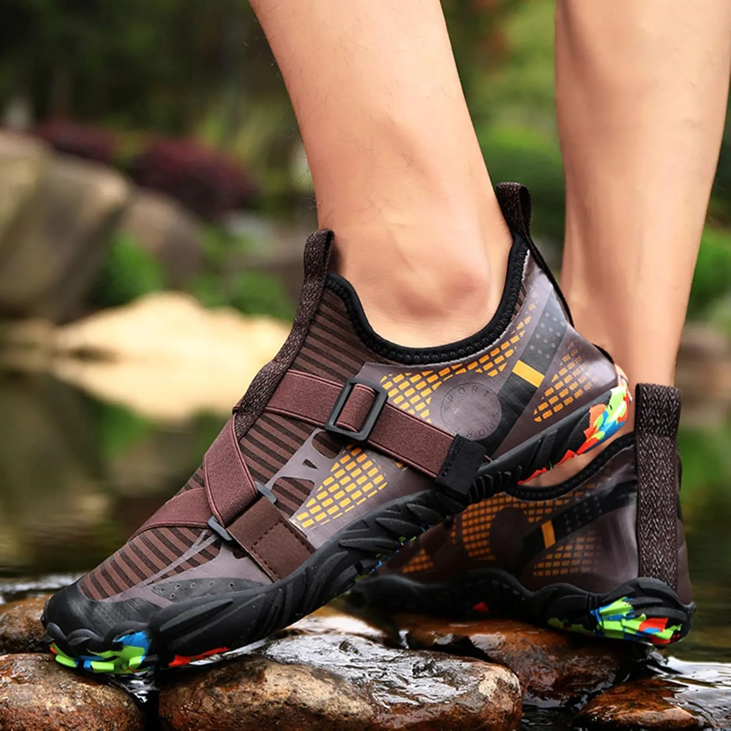 Mens Size 9 Wide Water Shoes Quick Drying Slip On Water Hiking Shoes for Men Wide Water Shoes for Women Jogging Quick Dry Pool Sports Sneaker for Pool Beach Surf Walking Water Park