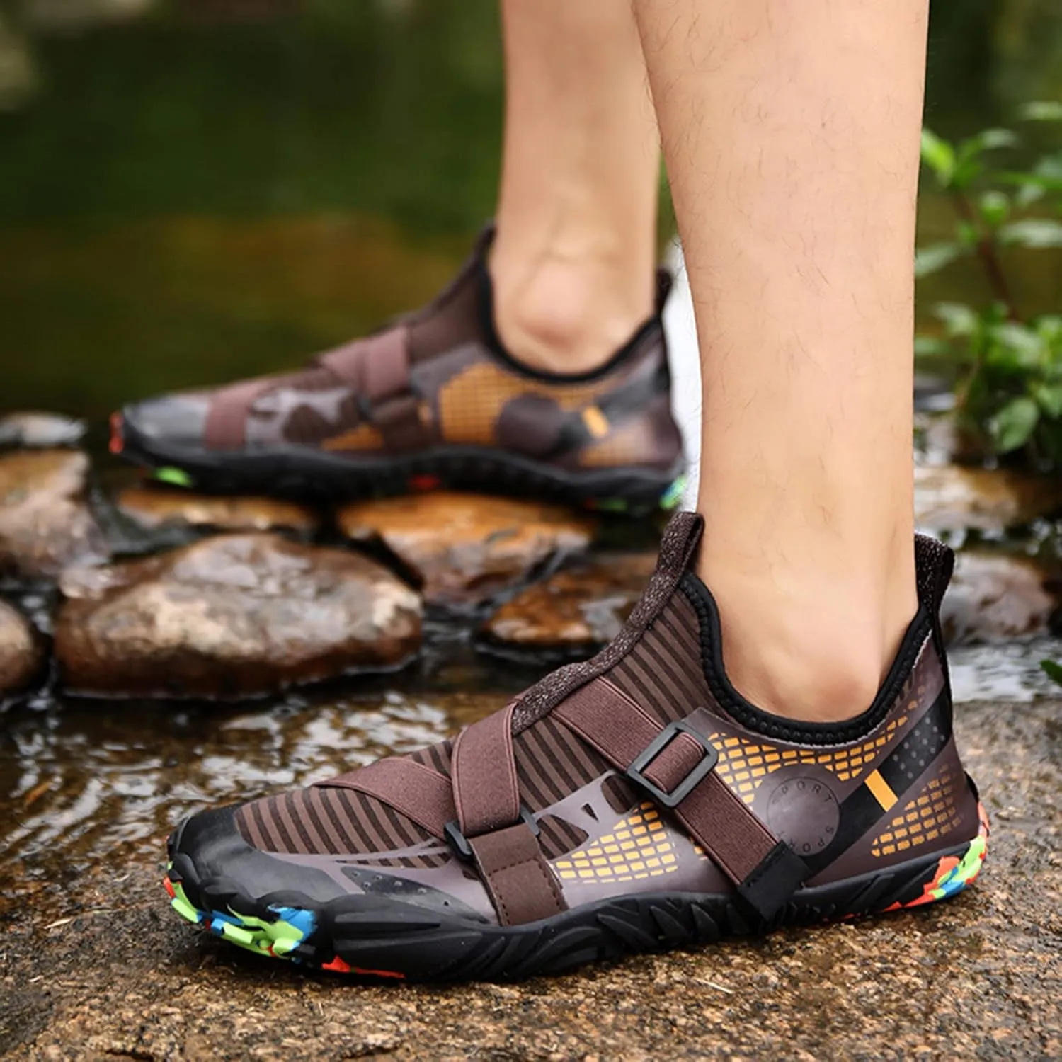 Mens Size 9 Wide Water Shoes Quick Drying Slip On Water Hiking Shoes for Men Wide Water Shoes for Women Jogging Quick Dry Pool Sports Sneaker for Pool Beach Surf Walking Water Park