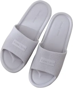 Mens Slides Shower Shoes Women Slides for Men for Women Indoor Outdoor Quick Drying Spa Slippers