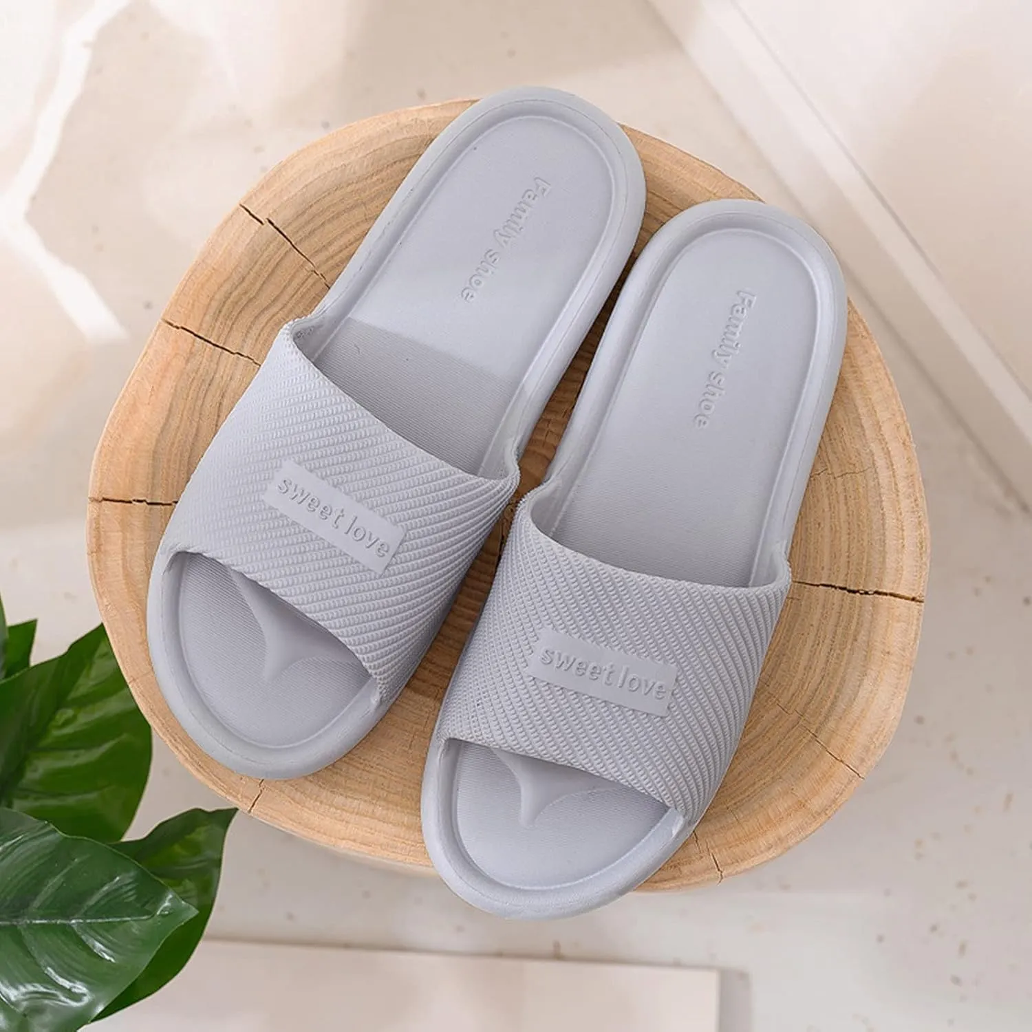 Mens Slides Shower Shoes Women Slides for Men for Women Indoor Outdoor Quick Drying Spa Slippers