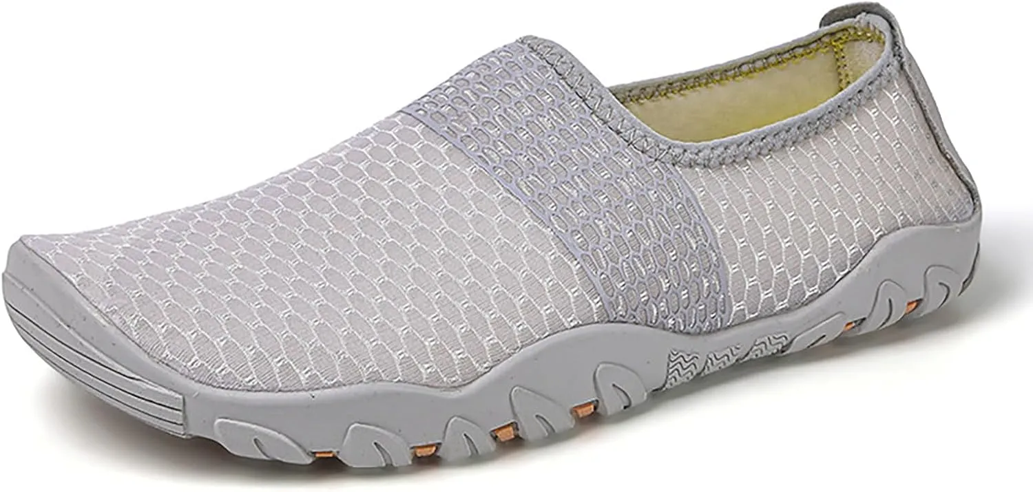 Mens Water Shoes Size 11 Wide Width Closed Toe Non Slip Outdoor Beach Swimming Aqua Socks Surf River Boat Sea Yoga