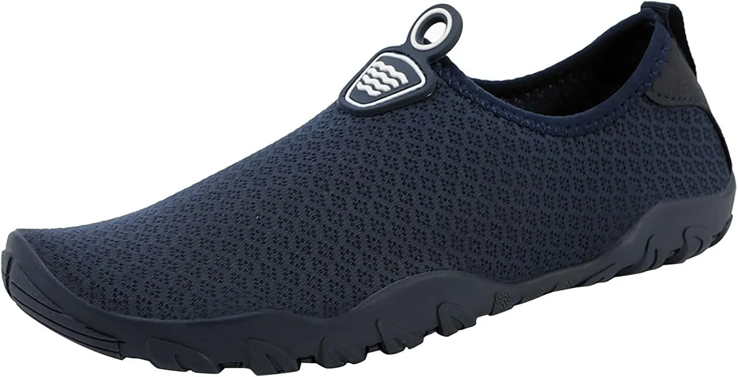 Mens Water Shoes Wide Width Non Slip Athletic Footwear Wide Toe Water Shoes Barefoot
