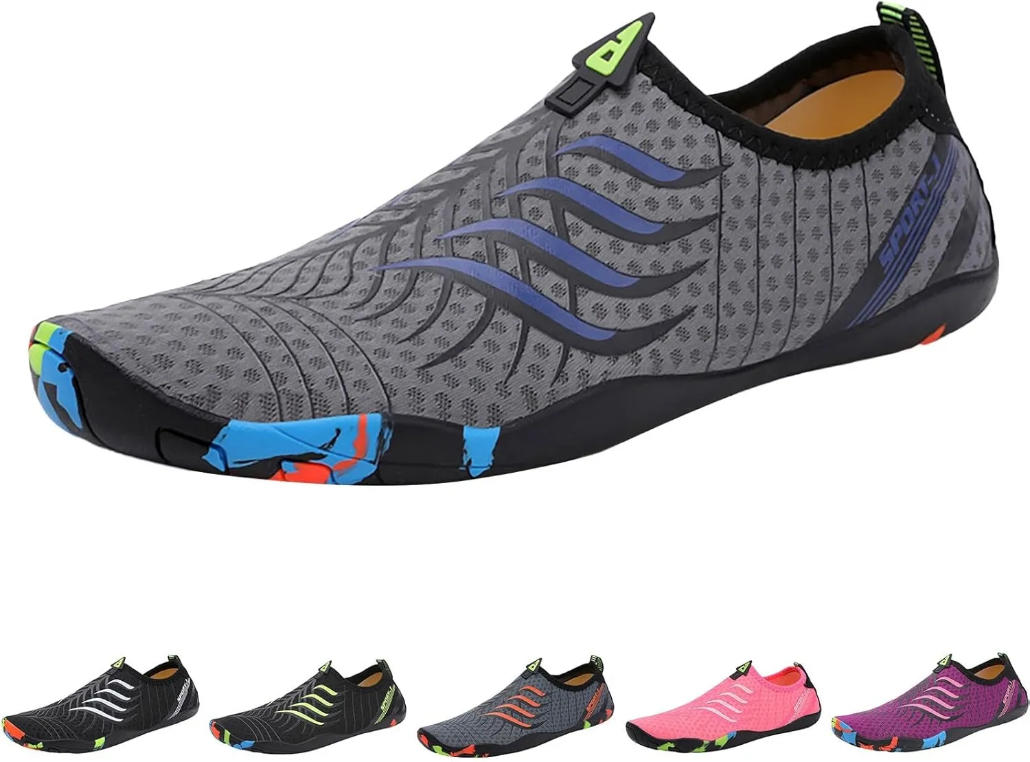 Mens Womens Aqua Shoes Quick Dry Water Swim Beach Pool Surf Hiking Kayaking Diving Yoga Barefoot Outdoor Sports Breathable