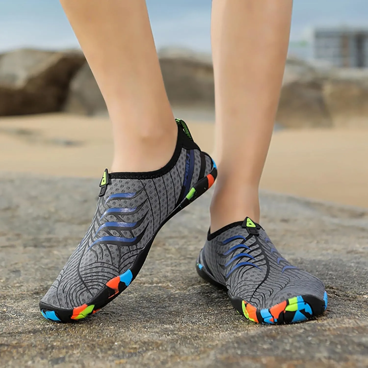 Mens Womens Aqua Shoes Quick Dry Water Swim Beach Pool Surf Hiking Kayaking Diving Yoga Barefoot Outdoor Sports Breathable