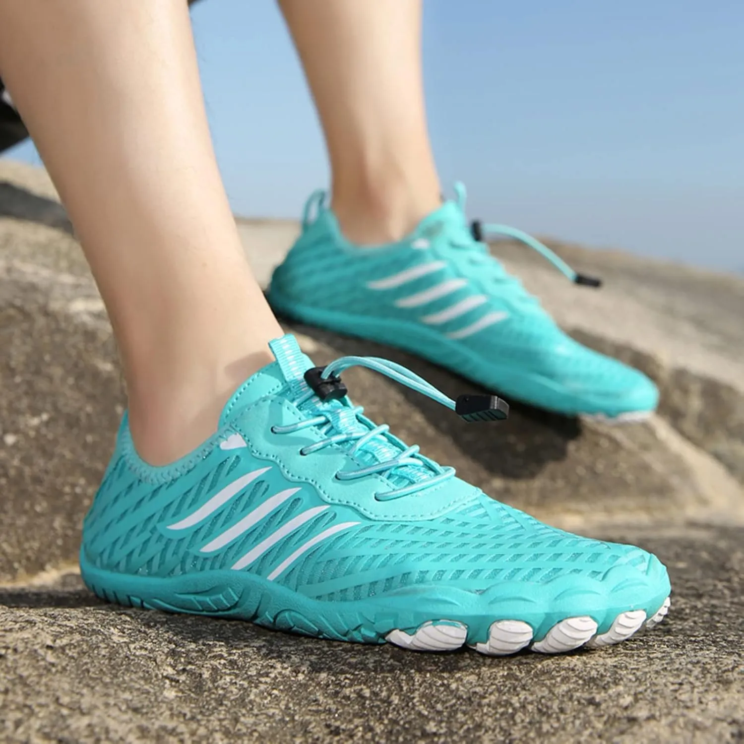Mens Womens Quick Dry Water Shoes Barefoot Aqua Swim Beach Pool Surf Hiking Kayaking Boating Diving Yoga Outdoor Sport Shoes Lightweight