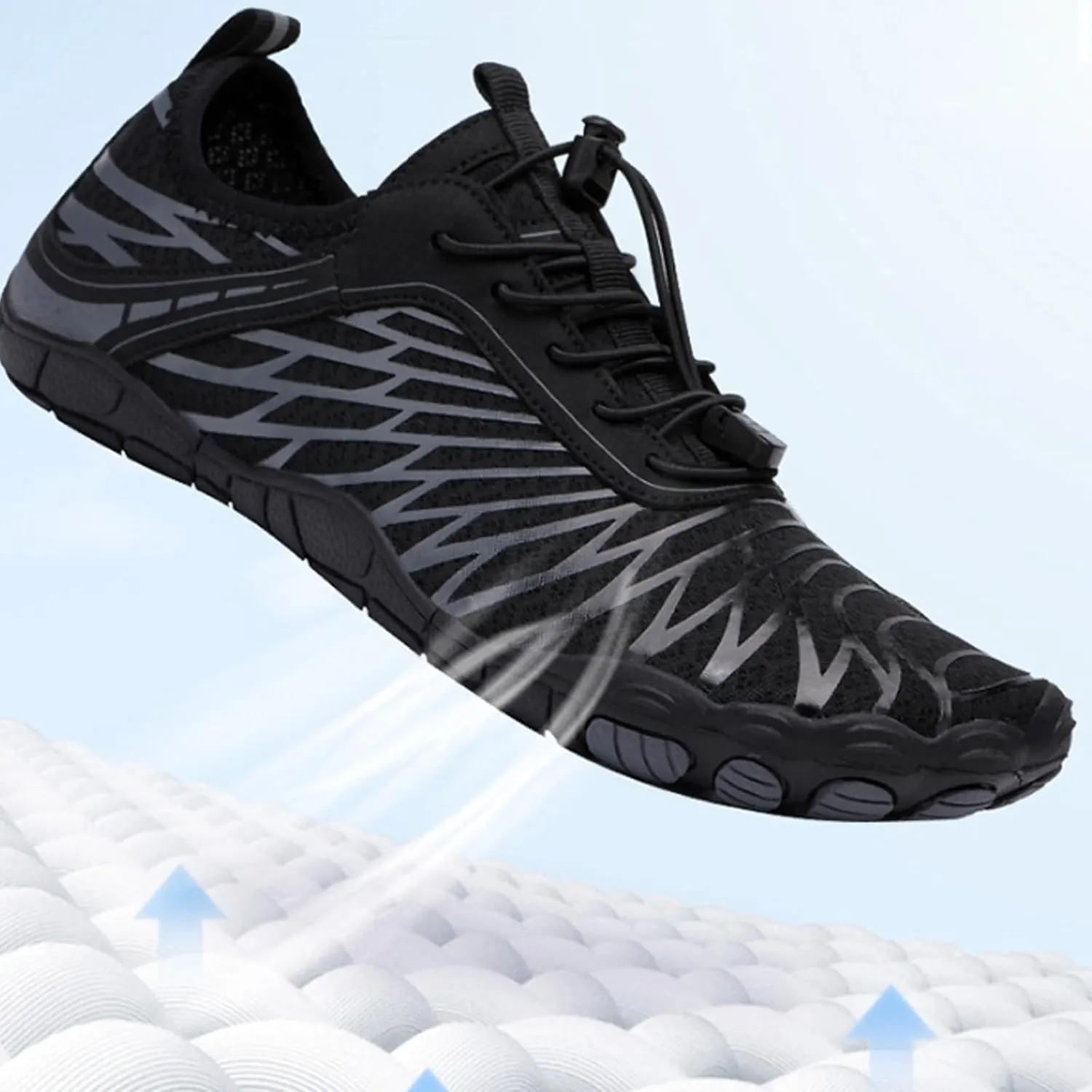 Mens Womens Water Sport Shoes Hiking Footwear Pro Barefoot Shoes Lightweight Quick Drying Aqua Shoe Outdoor Athletic Sport Sneakers Kayaking Boating Hiking Surfing Walking