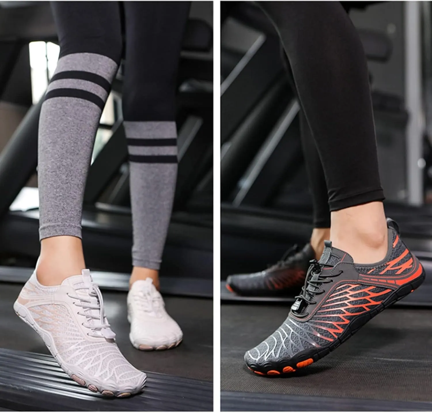 Mens Womens Water Sport Shoes Hiking Footwear Pro Barefoot Shoes Lightweight Quick Drying Aqua Shoe Outdoor Athletic Sport Sneakers Kayaking Boating Hiking Surfing Walking