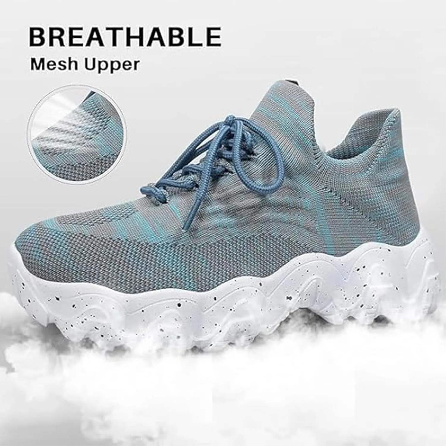 Nurse Babe Shoes for Women Breathable Mesh Casual Footwear Walking Running Sneakers with Arch Support Lightweight Non-Slip Orthopedic Sneakers Comfort Wear Orthowear Shoe