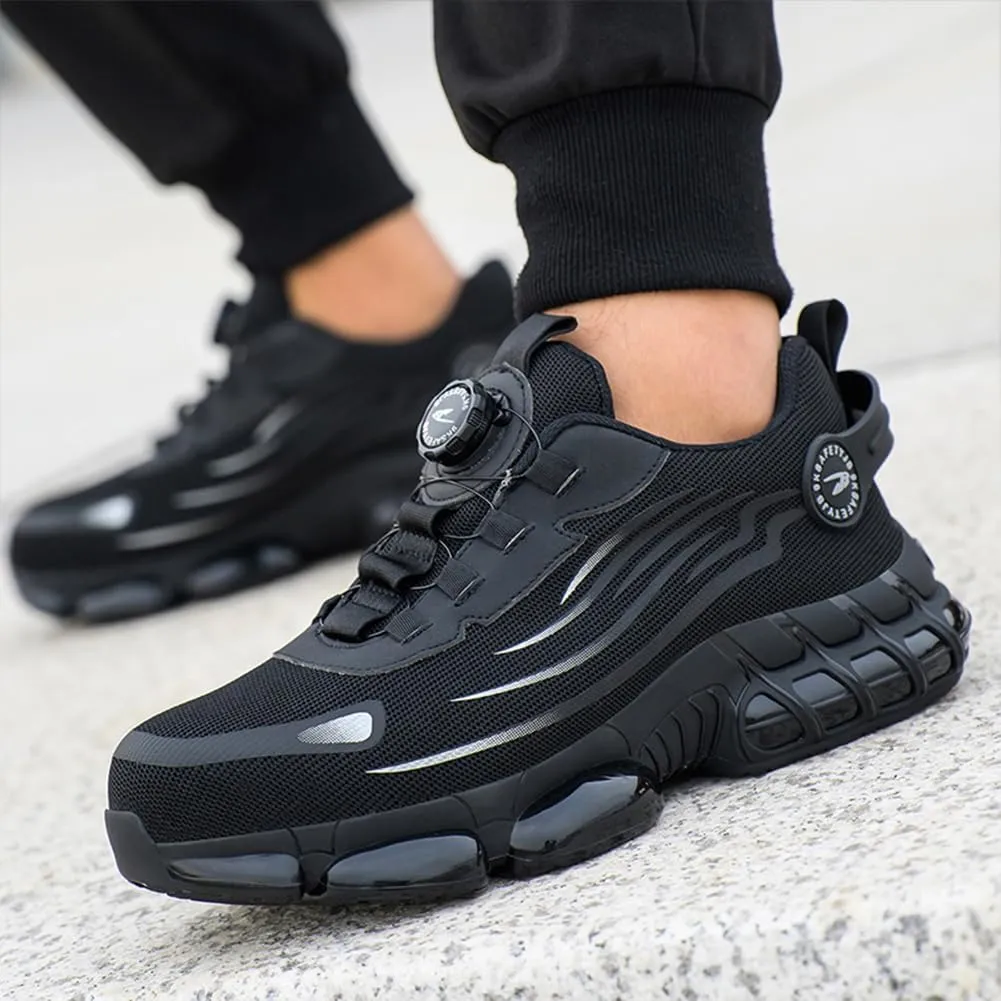 Orgonite Steel Toe Shoes for Men Women Prestivos Shoes Safety Shoe Steel Toe Power Trainers Anti-Slip Lightweight Comfortable Puncture Proof Sneakers