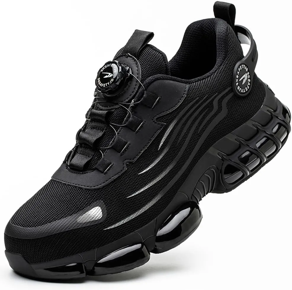Orgonite Steel Toe Shoes for Men Women Prestivos Shoes Safety Shoe Steel Toe Power Trainers Anti-Slip Lightweight Comfortable Puncture Proof Sneakers