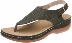 Orthopedic Sandals for Women Sandals Closed Toe Wedge Shoes Dressy Summer Beach Slides Walking Flip Flops for Women Ankle Strap Slip On Platform Sandals Comfortable Womens Orthopedic Sandal