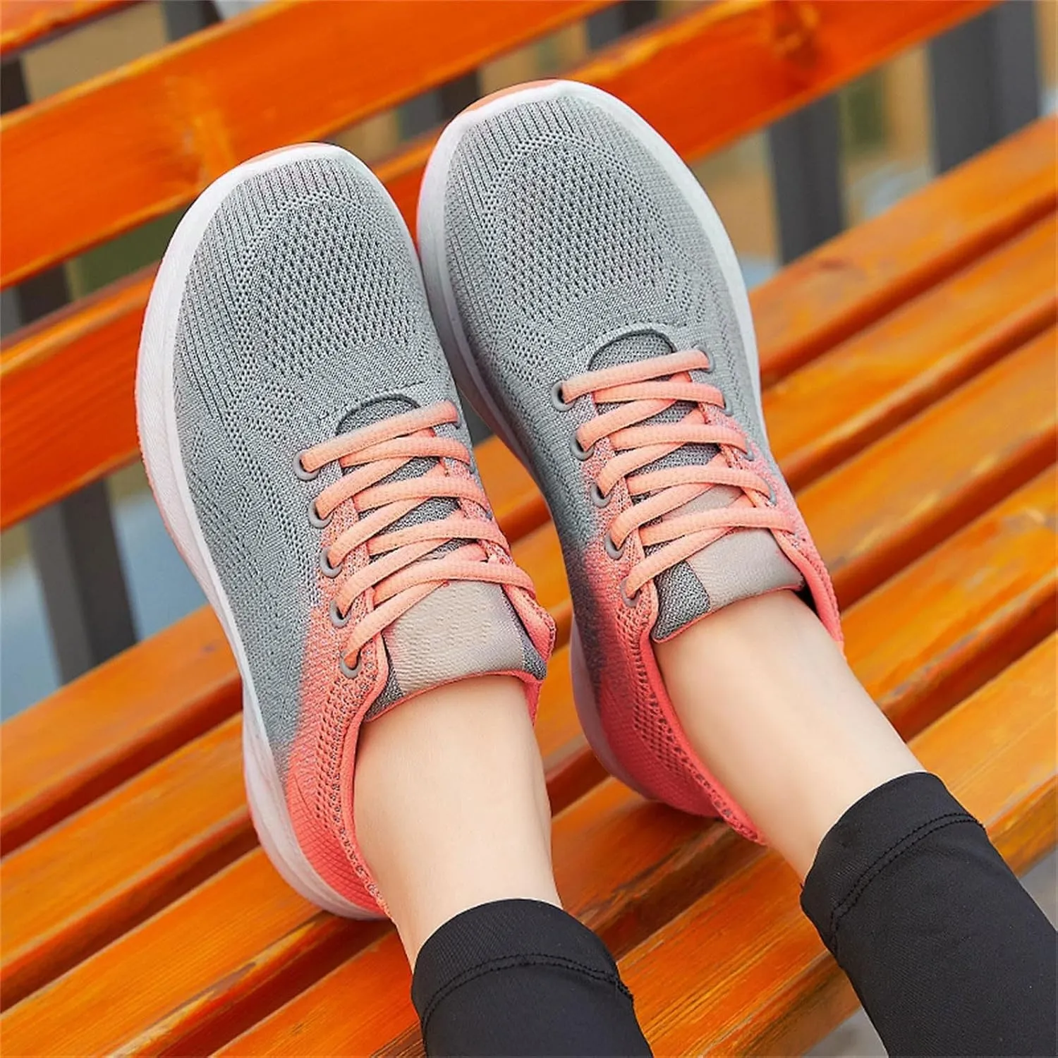 Orthopedic Shoes for Women Comfortable Arch Support Sports Shoes Lightweight Breathable Non-Slip Walking Shoe Casual Slip On Running Sneakers for Tennis Gym Running Workout Yoga