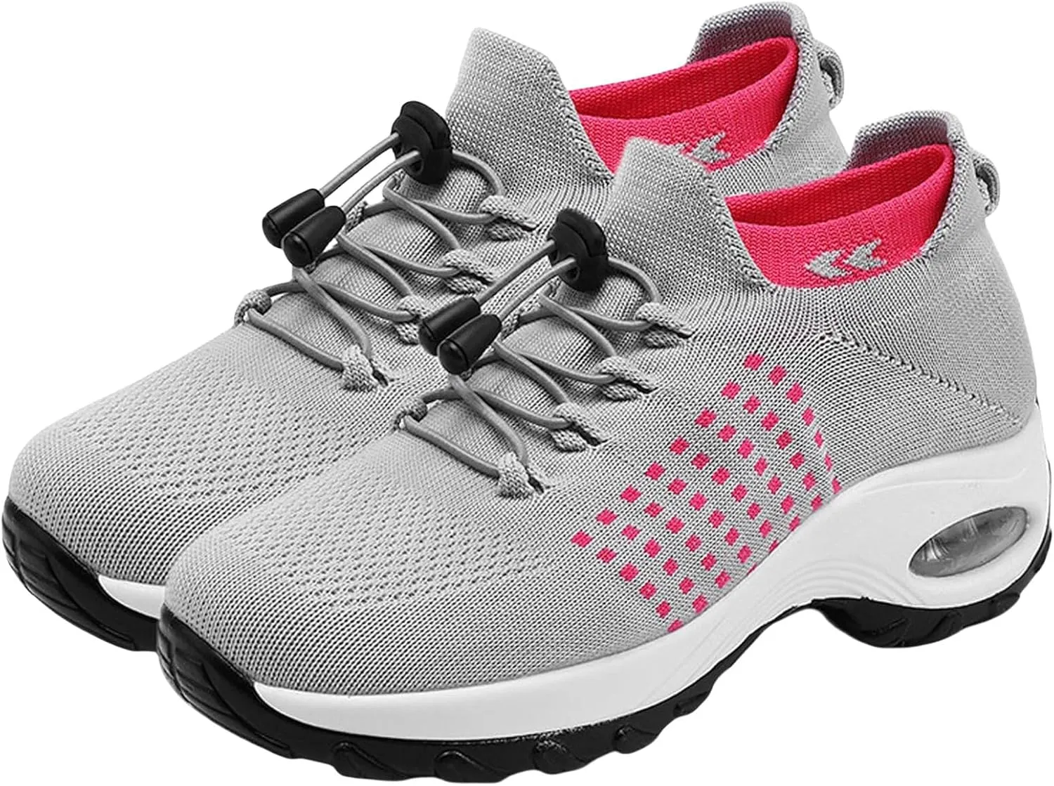 Orthopedic Sneakers for Women Slip-On Breathable Mesh Trainers Fashion Comfortwear Ortho Shoes Casual Ladies Air Cushion Athletic Shoes Lightweight Breathable Walk Shoe