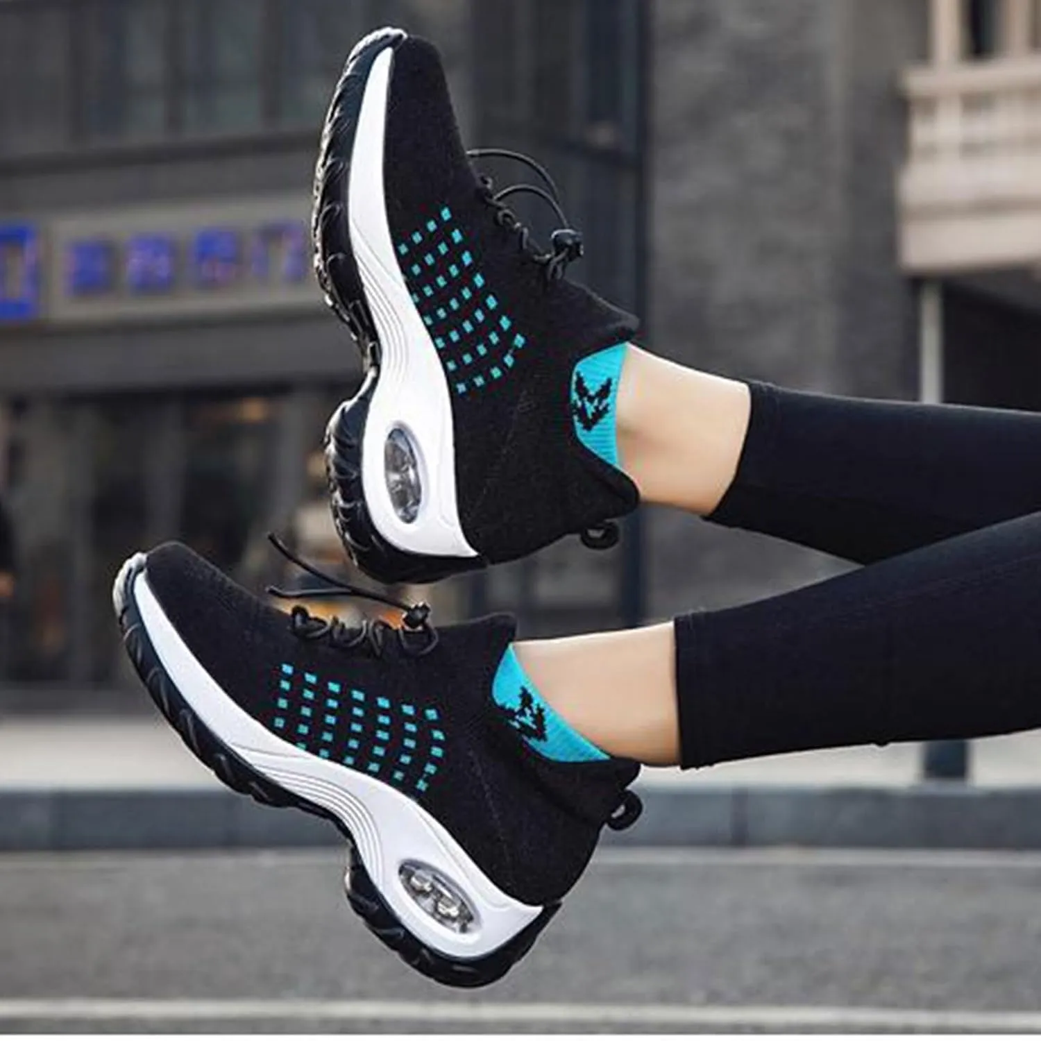 Orthopedic Sneakers for Women Slip-On Breathable Mesh Trainers Fashion Comfortwear Ortho Shoes Casual Ladies Air Cushion Athletic Shoes Lightweight Breathable Walk Shoe