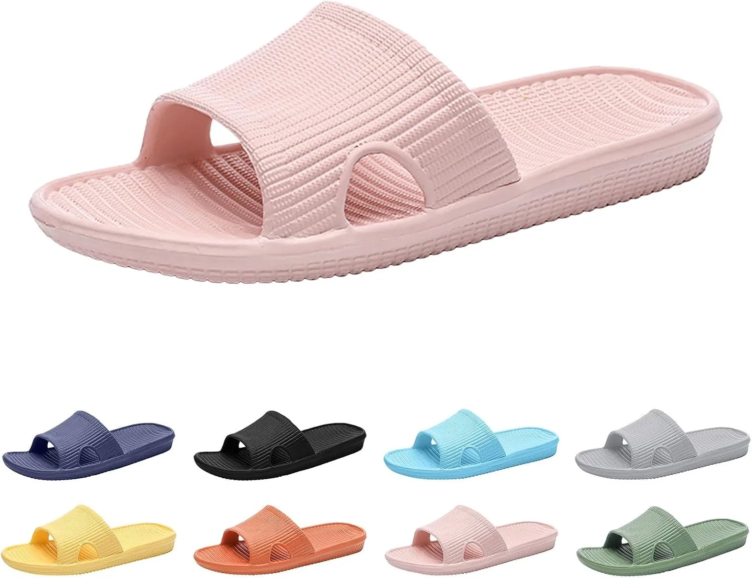 Pillow Slippers Womens Cloud Slides Women and Men Indoor Slipper Bath Slippers Quick Drying Shower Slides Non Slip