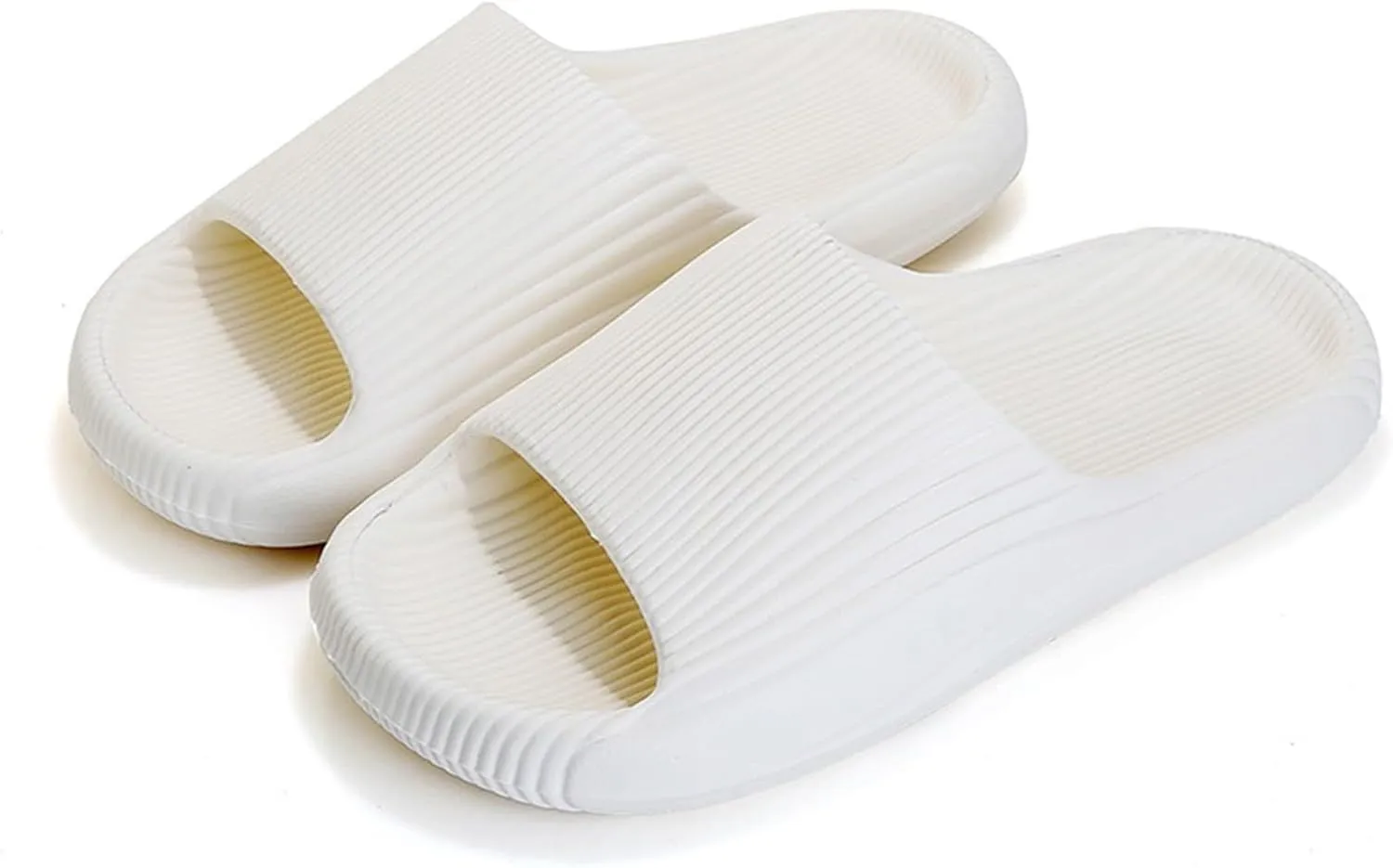 Pillow Slippers Womens Shower Shoes Women and Men Cloud Slides Bathroom Slipper House Home Drainage Hole Non Slip