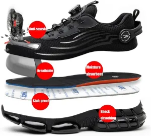Prestivos Steel Toe Shoes Evontura Power Trainers for Men Evontura Height Safety Trainers for Men Evontira Lightweight Safety Work Steel Shoes